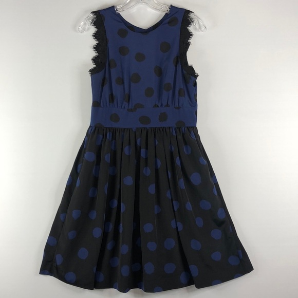 Anthropologie Split Dots Dress Corey Lynn Calter 4 - Picture 4 of 8